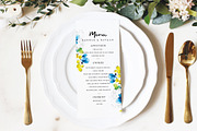 watercolor white flower wedding card, a Card Template by TurquoiseDesign (Thumbnail 6 of 7)
