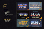 Retro Sci-Fi Metal Text Effects, a Layer Style Add-On by Andrew Skoch Design (Thumbnail 9 of 9)