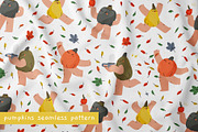 Pumpkin Season Pattern + Characters, a Pattern Graphic by iliveinoctober (Thumbnail 2 of 11)