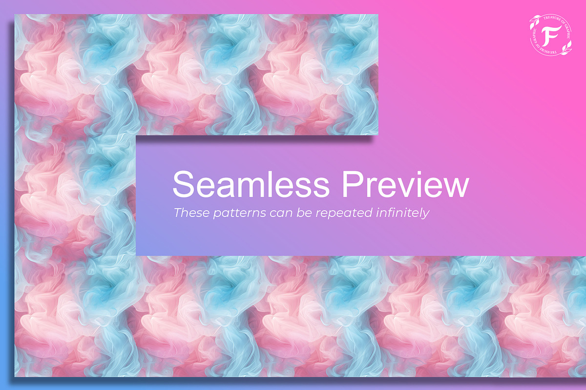 Smoke Effect Seamless Pattern, a Pattern Graphic by Forhadx5 (Photo 2 of 12)