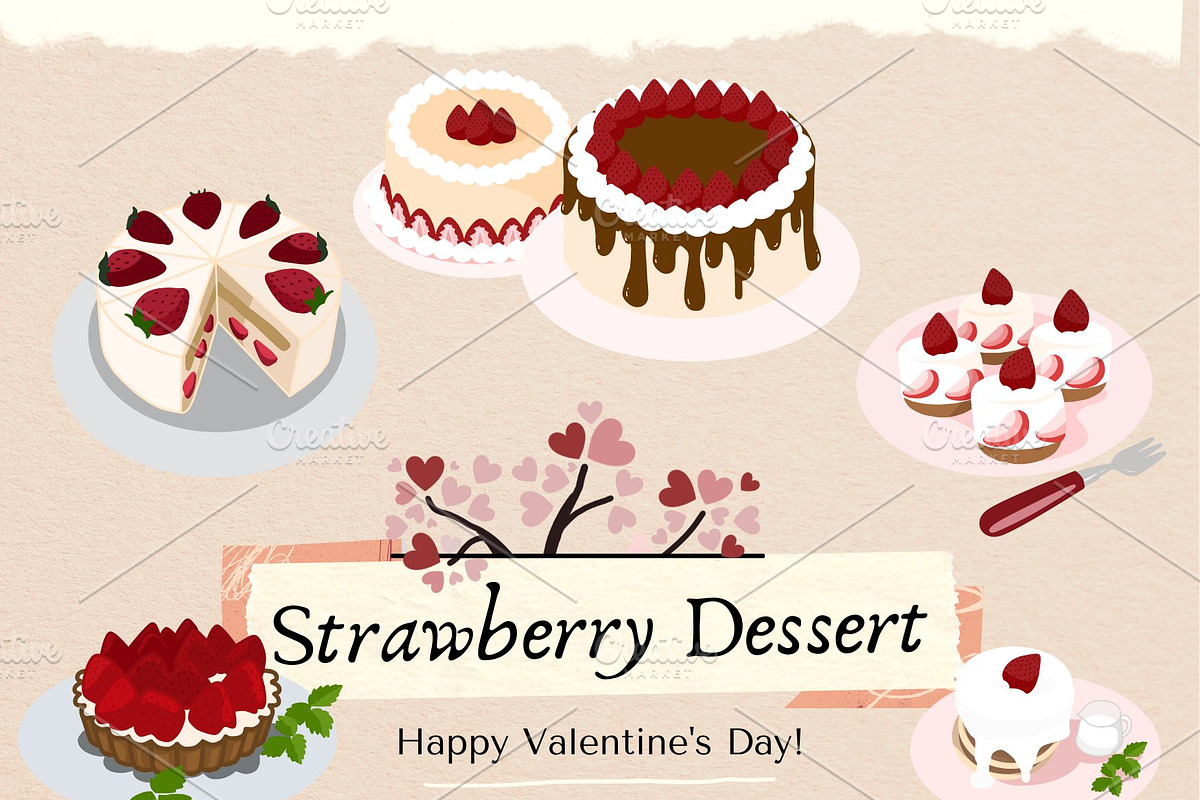 Strawberry Dessert, a Graphic by PKshop (Photo 3 of 3)
