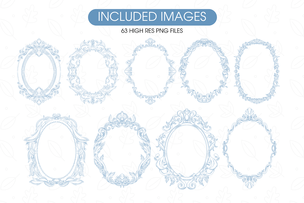 Blue Chinoiserie Clipart, an Illustration by TatiMockup (Photo 2 of 6)