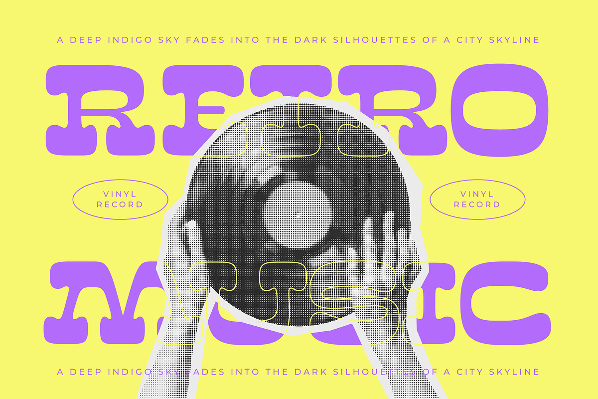 Sunny Groovy Retro Display Font, a Serif Font by timelesstype.co (Photo 19 of 20)