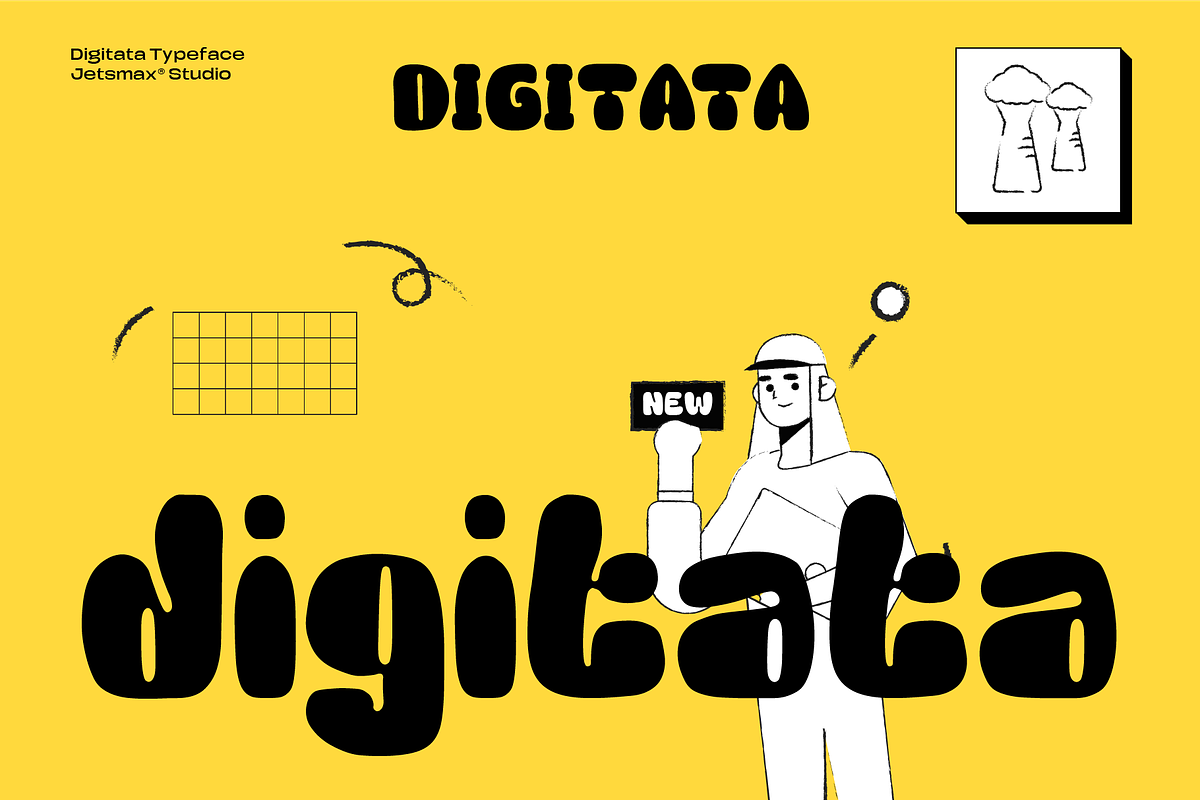 Digitata, a Handwritten Font by Jetsmax® Studio (Photo 1 of 10)