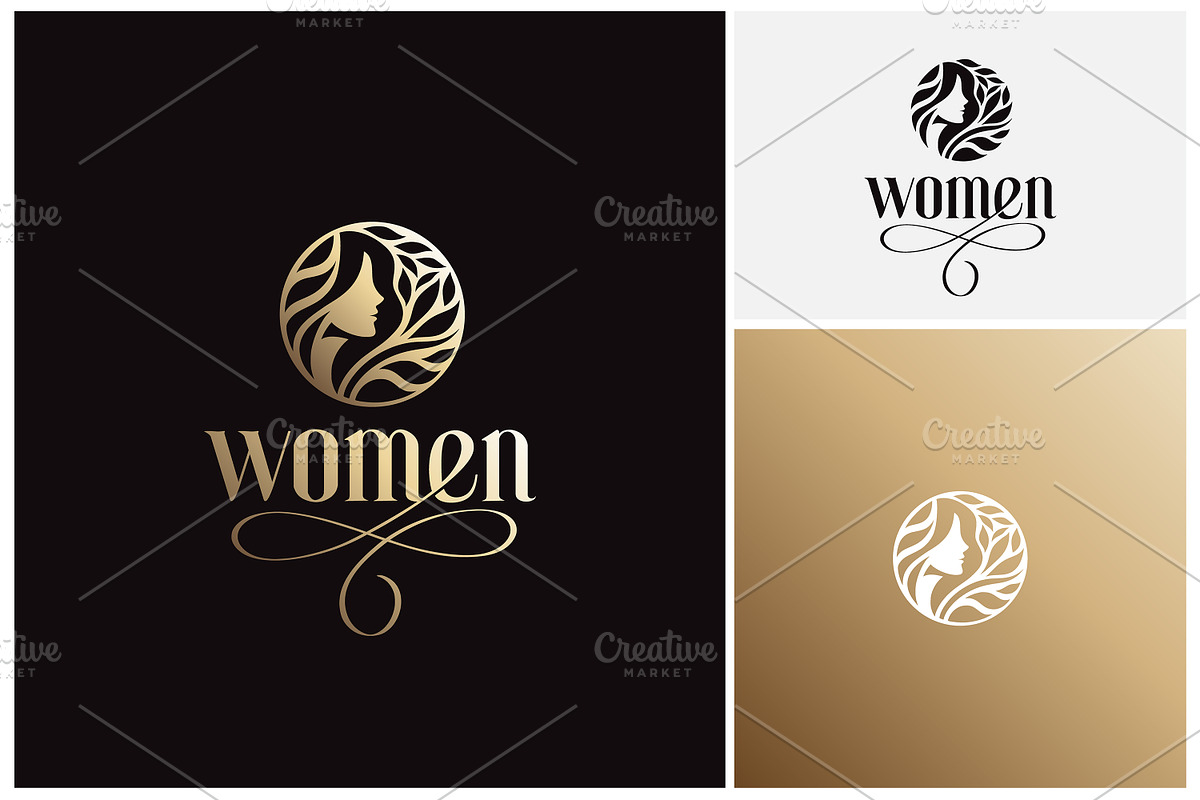 Golden Woman Leaf Skin Care Logo, a Branding & Logo Template by Enola99d (Photo 2 of 2)