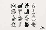 Halloween Hand-Drawn Doodles, an Object Graphic by Lazy Cat (Thumbnail 5 of 7)
