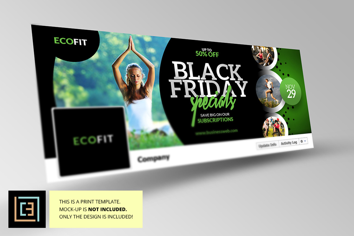 Black Friday Facebook Cover 1, a Templates & Theme by Cooledition (Photo 3 of 4)