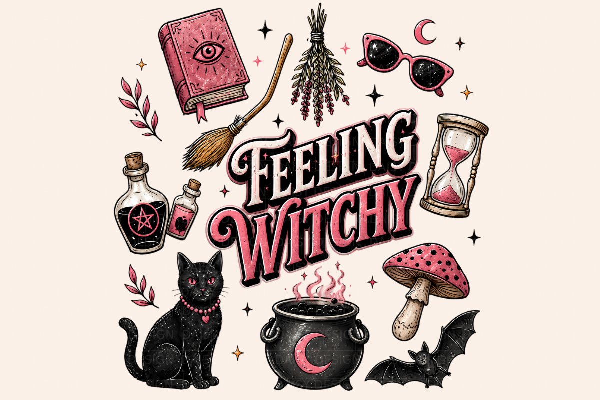 Roses Halloween Witch Png Bundle, a Seasonal Illustration by Daisy Design (Photo 7 of 9)