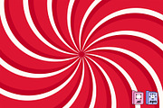 Flat Red Swirl Background, a Texture Graphic by MISS CHATZ (Thumbnail 2 of 3)