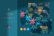 Vivid Tropics - Seamless Patterns, a Pattern Graphic by Pretty Meerkat (Thumbnail 1 of 7)