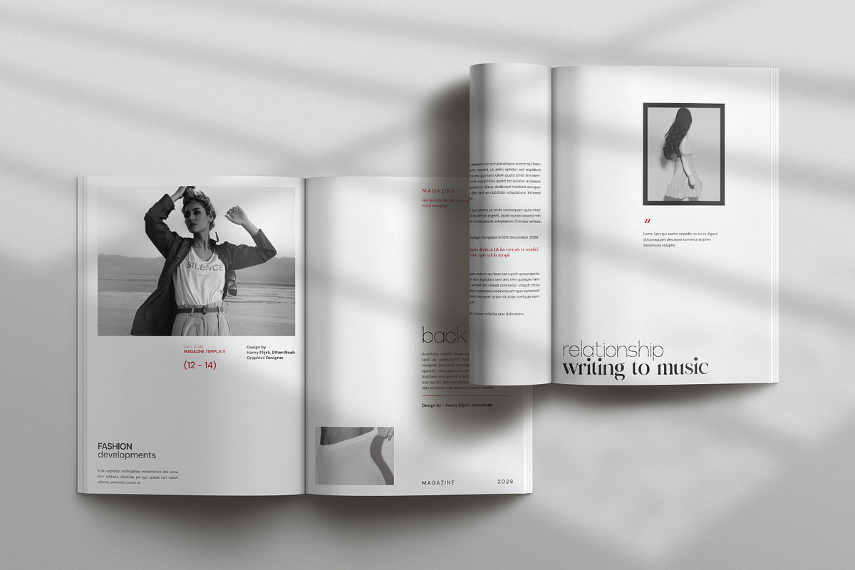 Back Stage Magazine Template preview 6