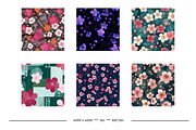 Cherry Blossom Retro Art Patterns, a Pattern Graphic by karenfoleyphoto (Thumbnail 3 of 17)