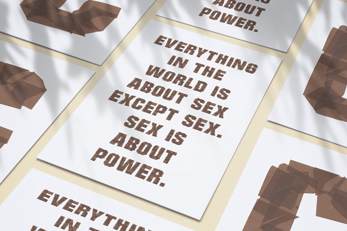 Brown Tape Font, a Font by Handmadefont (Photo 4 of 9)