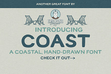 Coast - A Coastal, Hand-drawn Font