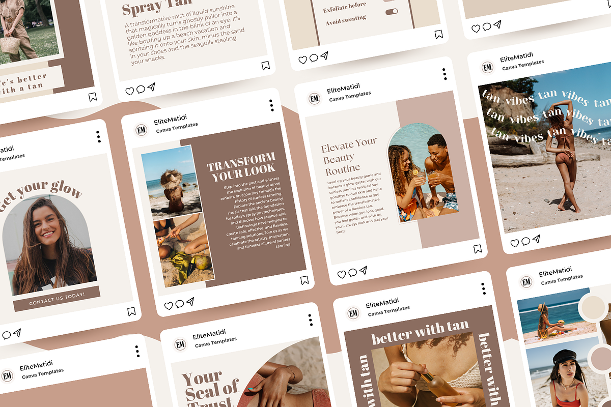 Spray Tan Marketing, a Social Media Template by EliteMatidi (Photo 4 of 7)