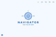 Compass Logo Template, a Branding & Logo Template by Snitovets (Thumbnail 1 of 2)