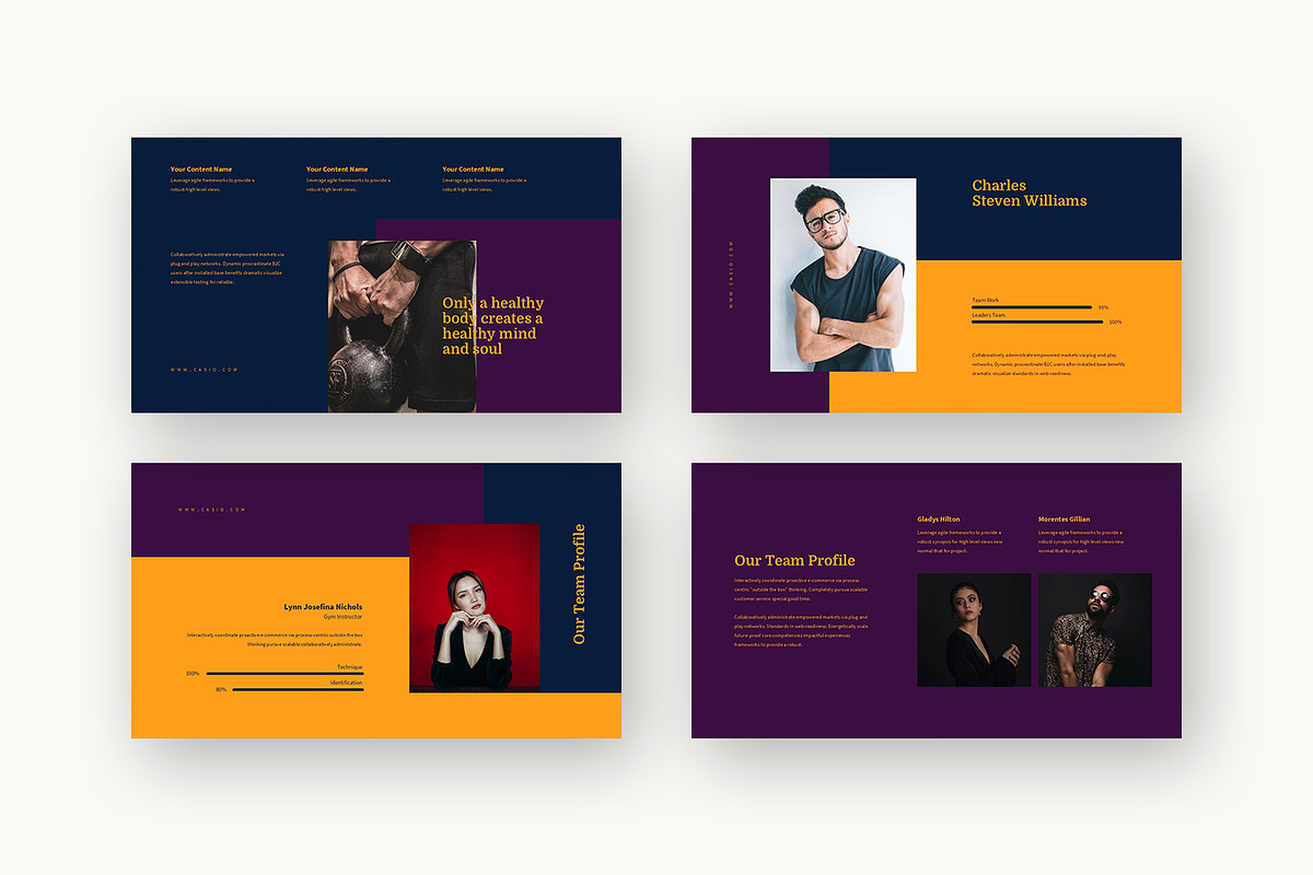 Casio : Gym Promo Google Slides, a Presentation Template by Punkl Camp (Photo 11 of 16)