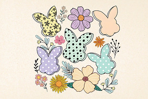 Happy Easter Png, Retro Easter Png, an Illustration by DreamPrint404
