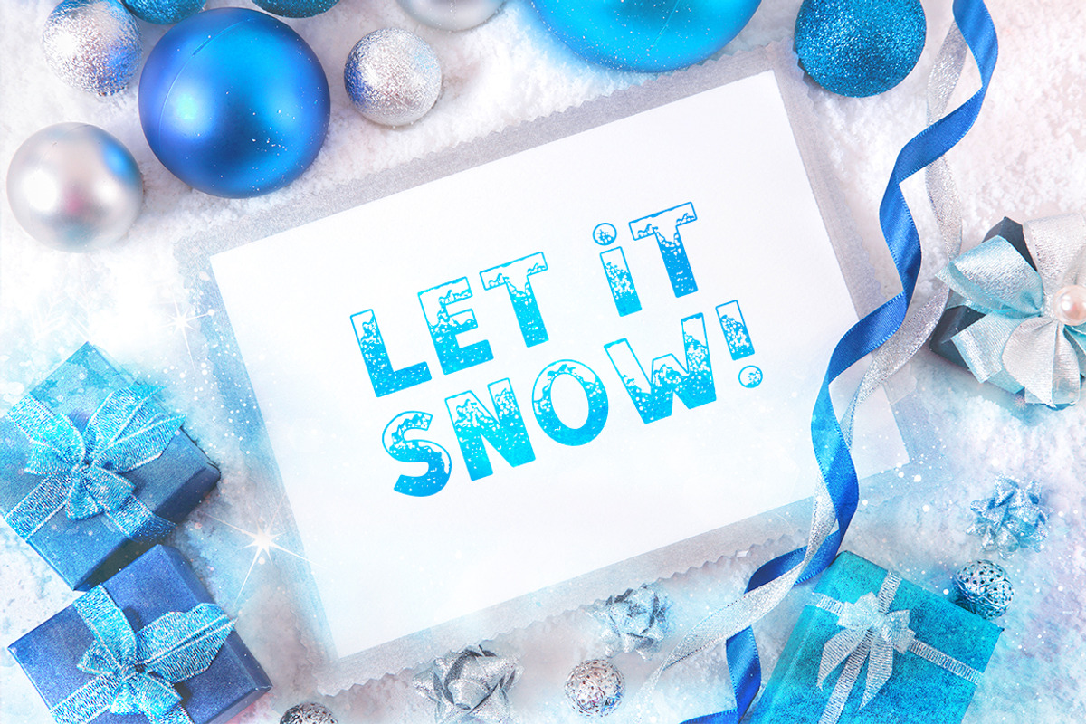 SNOW - Font Family for Christmas preview 5