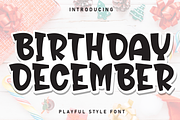 Birthday December | Script Font, a Script Font by Scratchones (Thumbnail 1 of 8)