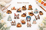 Fall Harvest & Winter Gnome Clipart, an Illustration by Artnoy (Thumbnail 7 of 8)
