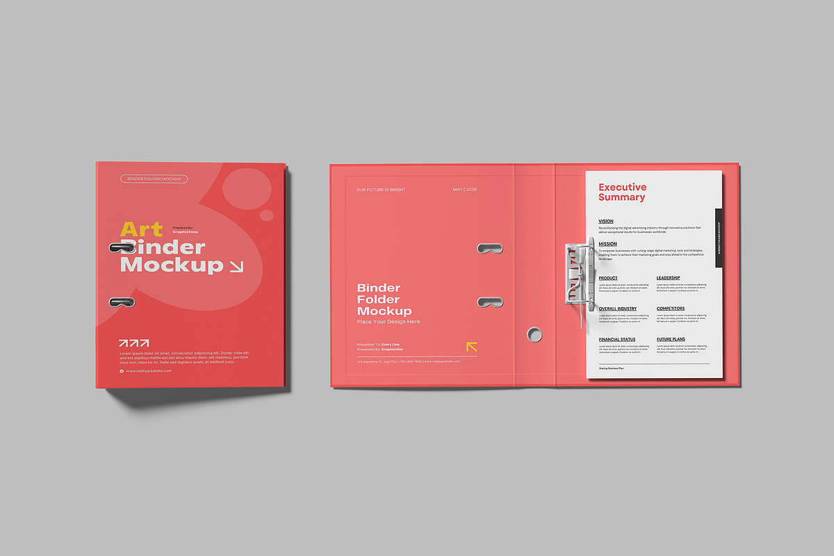 Binder Folder Mockup, a Books & Magazine Mockup by graphictime (Photo 8 of 10)