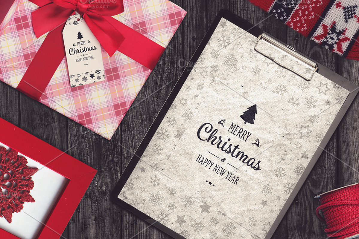 Christmas Scene Creator #3, an Apparel Mockup by relineo.mock-ups (Photo 5 of 14)