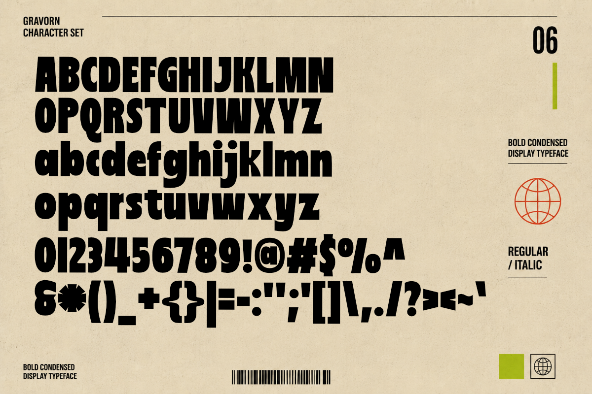 GRAVORN – Bold Display Typeface, a Sans Serif Font by Muksal Creative (Photo 6 of 10)