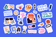 Back to school backgrounds, stickers, an Education Illustration by PaperTrident (Thumbnail 3 of 5)