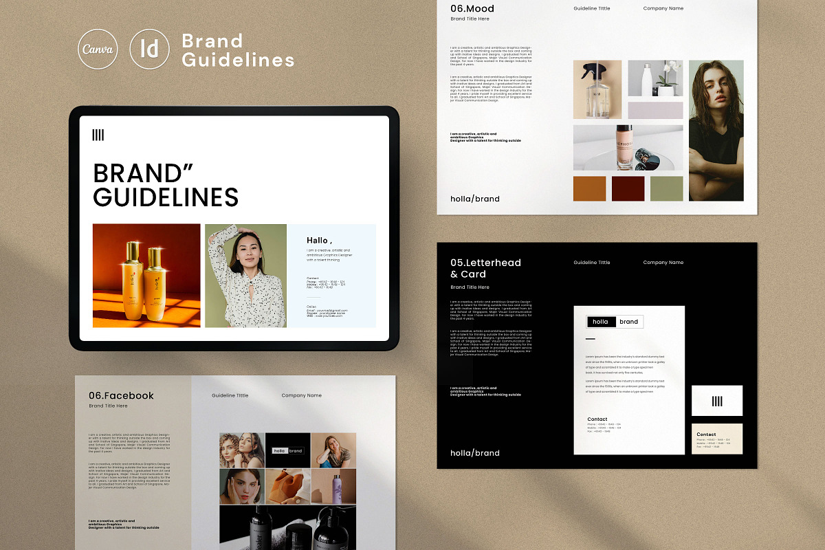 Brand Identity Guidelines Template, a Brochure Template by Studio Industry (Photo 12 of 12)