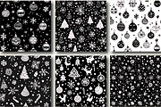 Black and White Christmas Patterns, a Pattern Graphic by Design Station (Thumbnail 4 of 5)