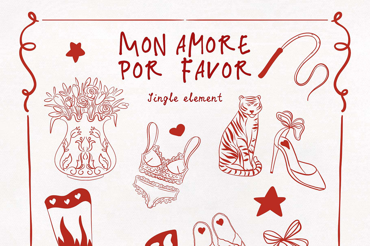 Mon Amore Por Favor. Hand draw art, an Object Graphic by ma_i_vi (Photo 11 of 12)