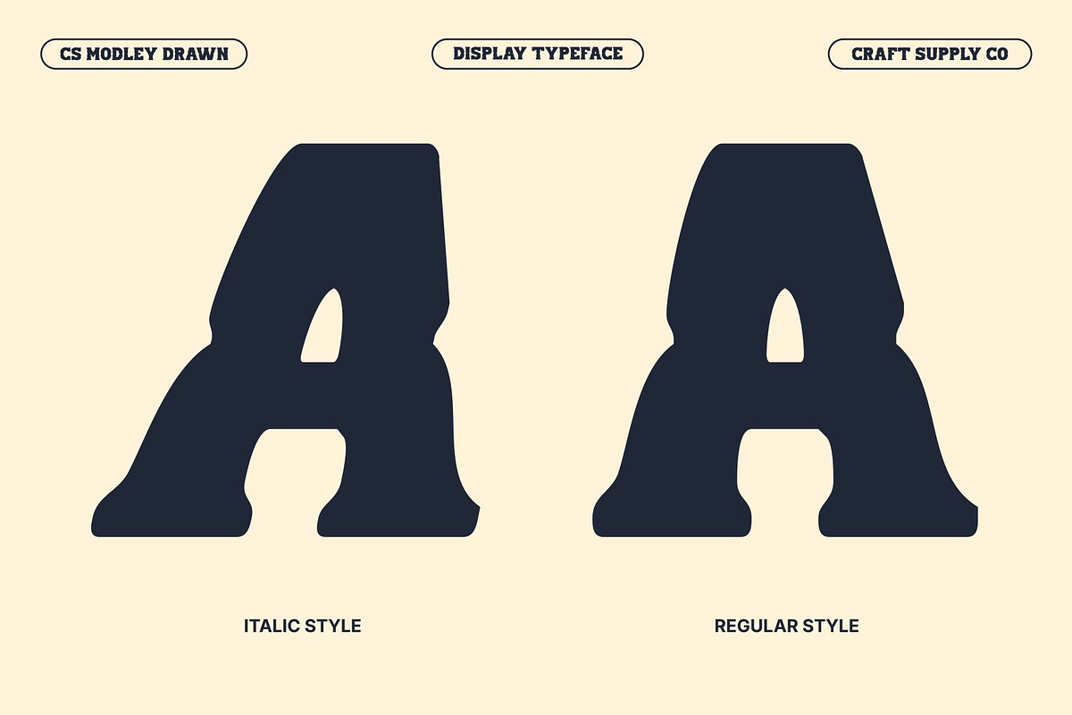 CS Modley Drawn, a Serif Font by Craft Supply Co. (Photo 7 of 8)