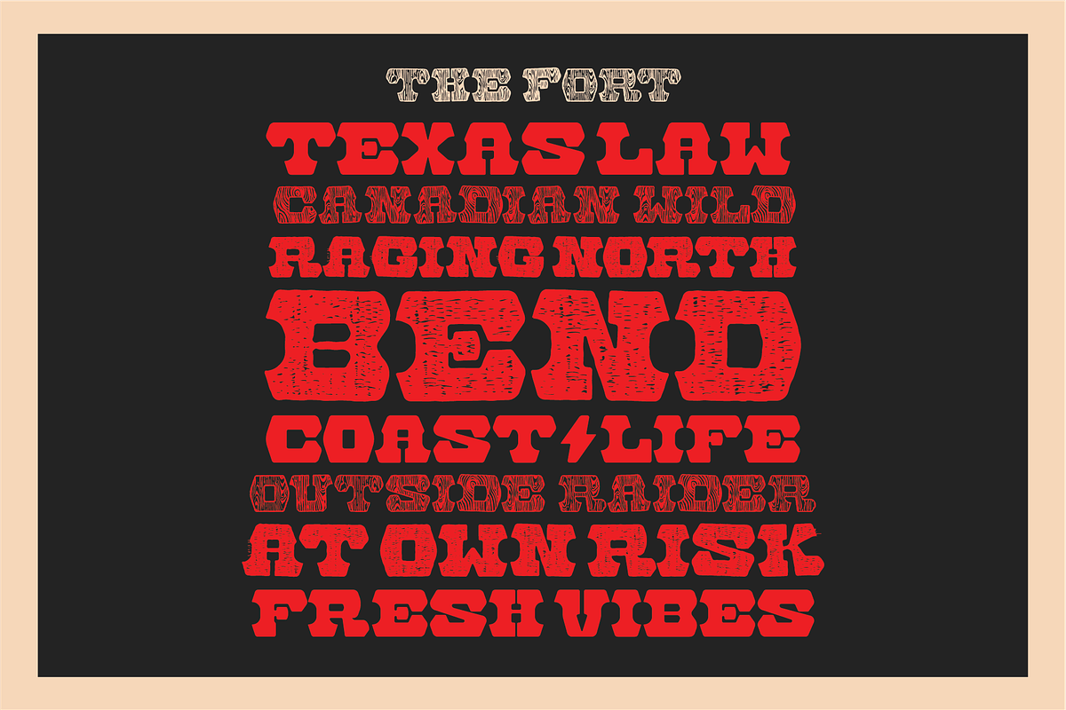 The Fort | A Rustic Display Font, a Serif Font by Bend Industries (Photo 2 of 6)
