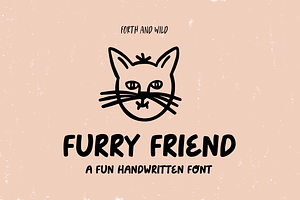 Furry Friend Handwritten Bold Font