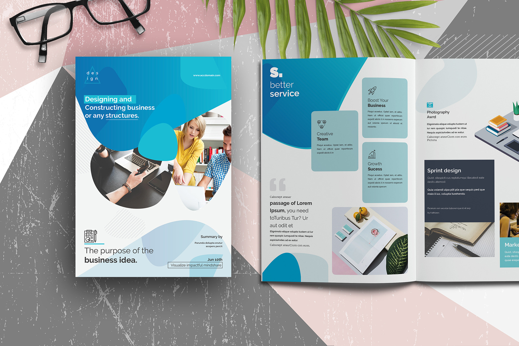 Company Profile Brochure, a Brochure Template by Addaxx