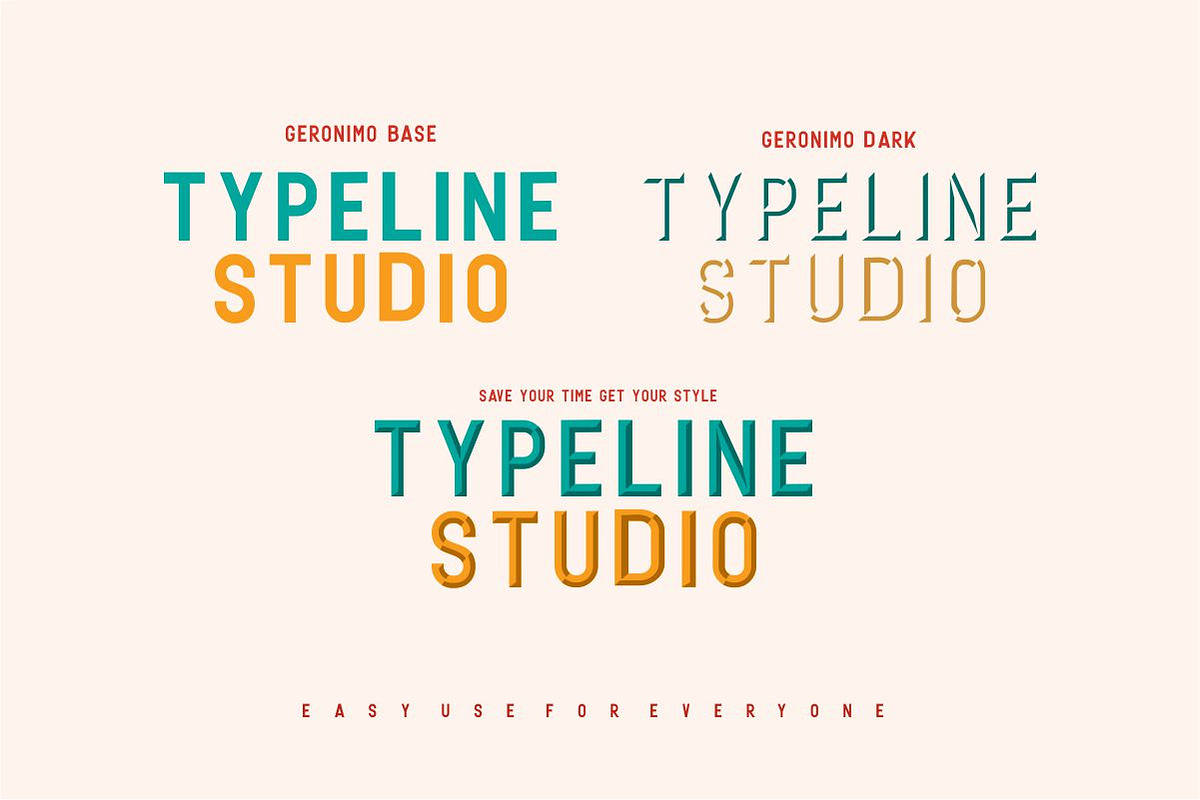 Geronimo Typeface Layer preview 2