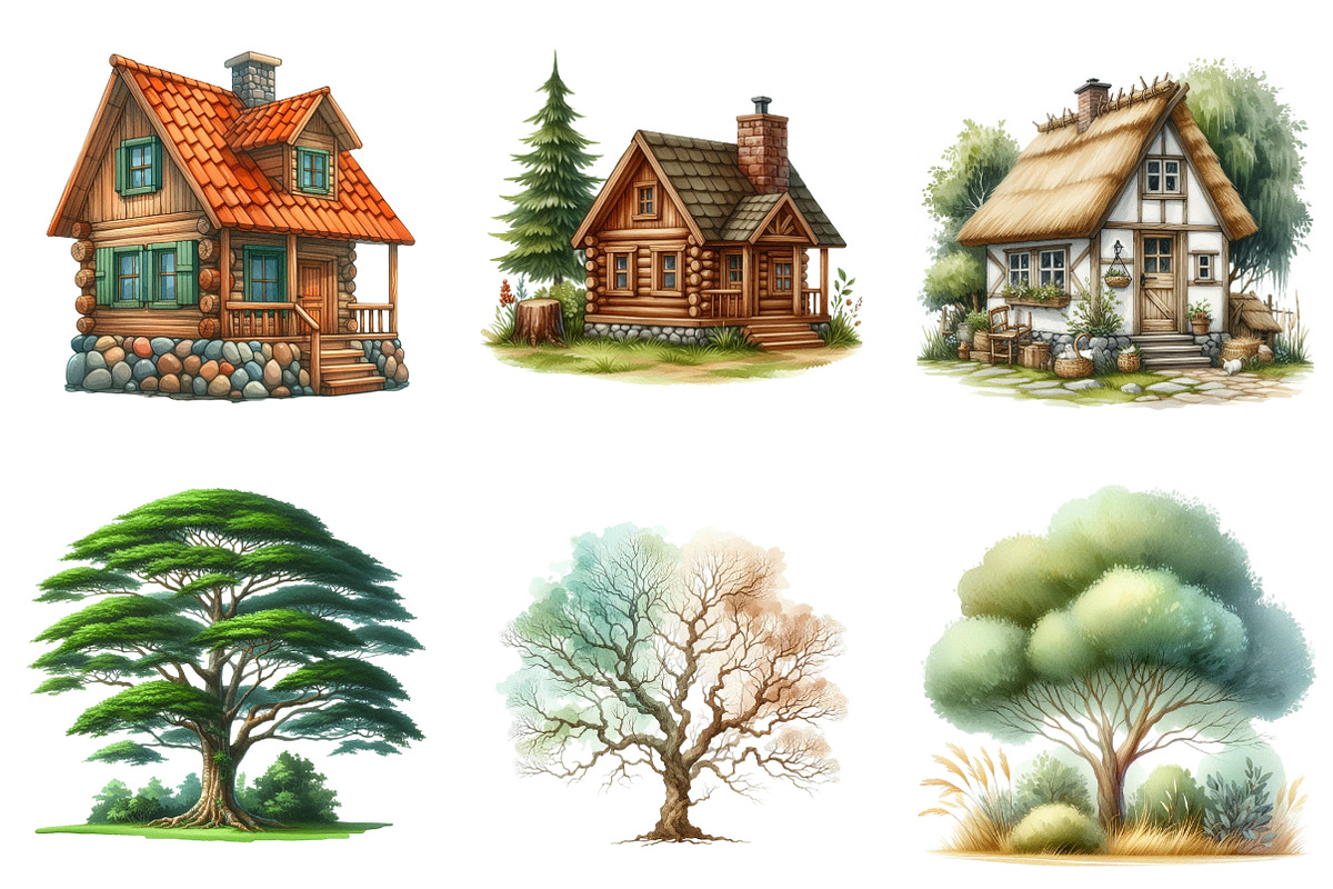 Three Little Pigs Clipart, an Illustration by CreationArt (Photo 2 of 7)