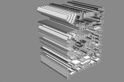 Molding Kitbash V1 - 128 Profile Set, an Architecture 3D Model by RoHo Productions (Thumbnail 28 of 28)