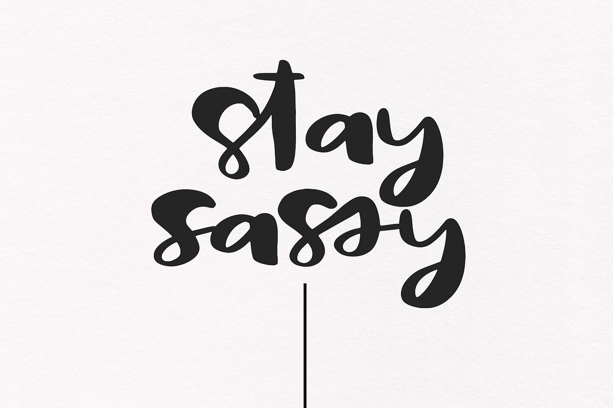 Sassy - A Bold Handwritten Font preview 4