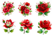Valentine Rose Flower, an Illustration by CreationArt (Thumbnail 4 of 5)