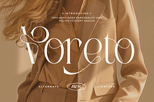 Voreto || Modern Classy Serif Font