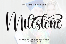 Milestone | Script Font