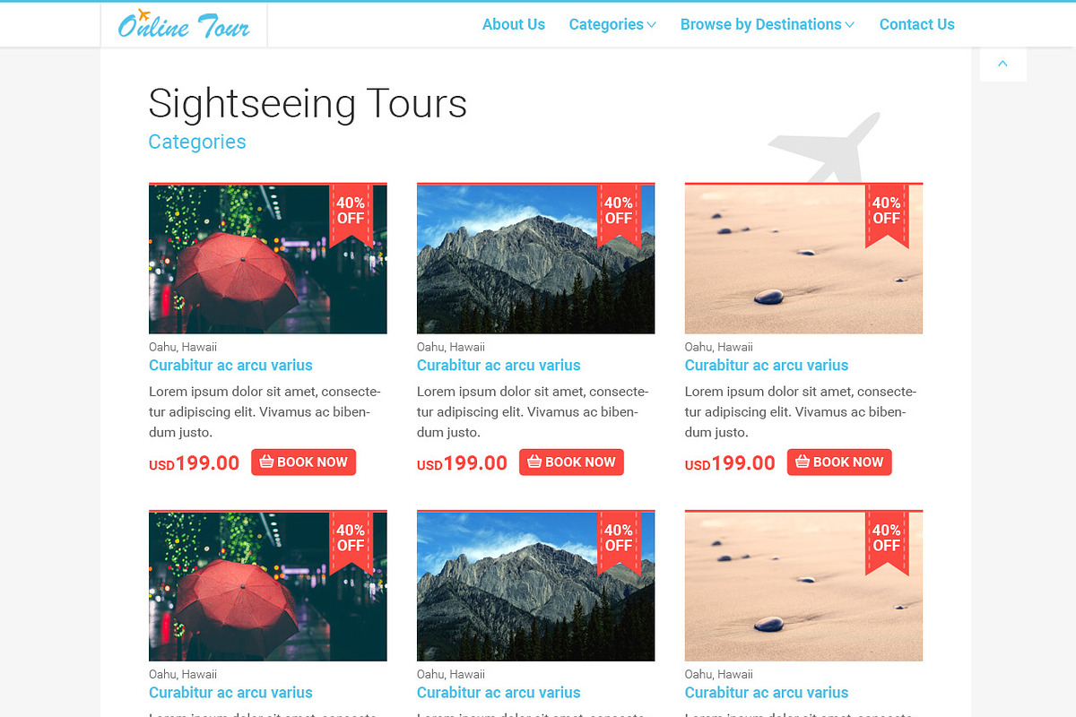 Travel Corporate + eCommerce PSD, a Websites & App Template by YT Design (Photo 2 of 5)