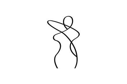 Women line drawing