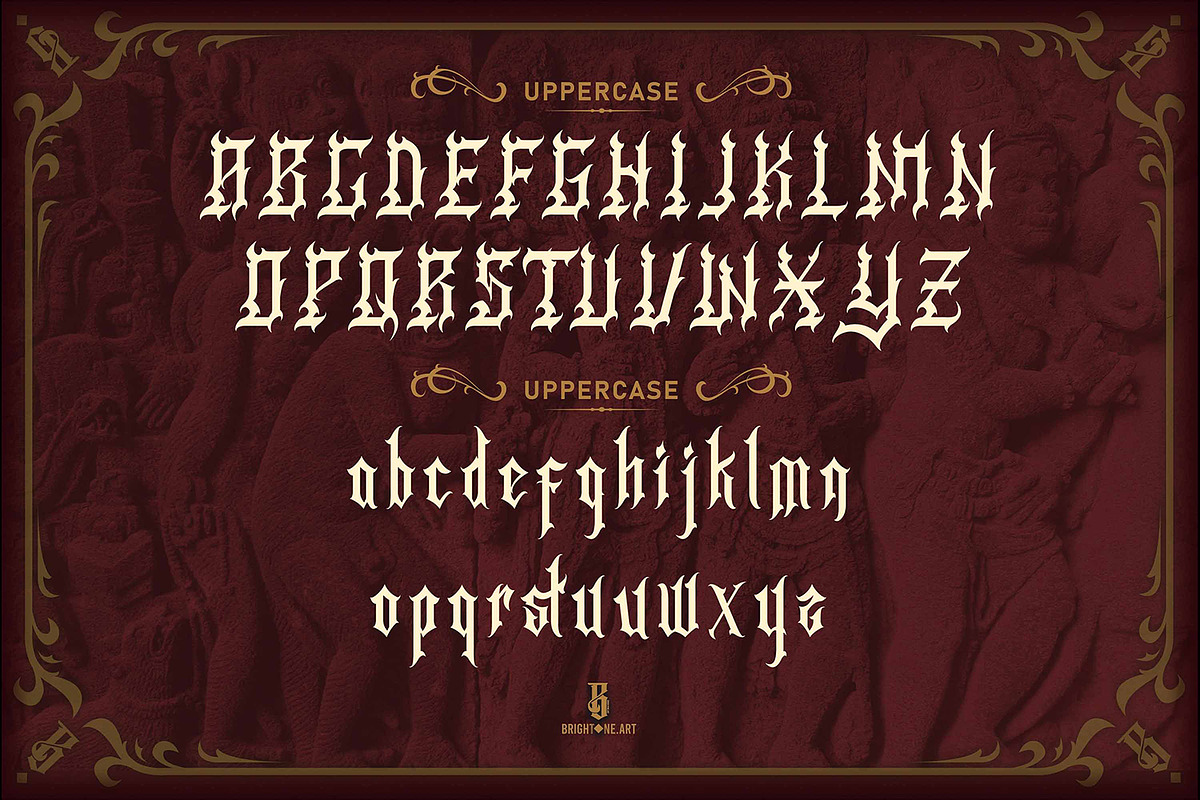 Rogusta - Blackletter Font, a Blackletter Font by Brightone (Photo 2 of 8)