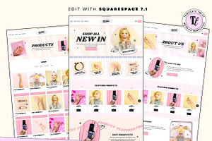 Beauty Squarespace 7.1 Ecommerce