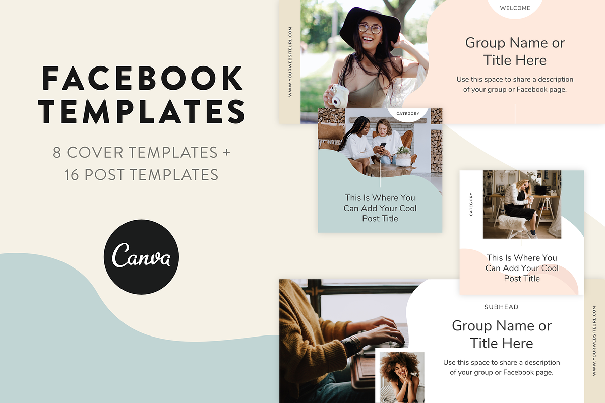Canva Facebook | Covers & Posts, a Social Media Template by Anchor ‹A› Digital Design (Photo 1 of 9)
