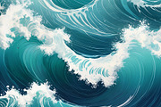 Ocean Waves, a Decorative Illustration by h.utomo (Thumbnail 24 of 31)