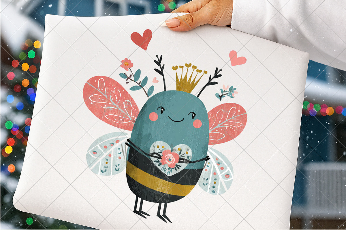 Woodland Valentine Clipart, an Illustration by SinaCreation (Photo 5 of 7)